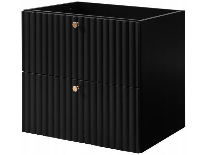  Meuble sous vasque suspendu bello noir 60 cm  - Conforama A