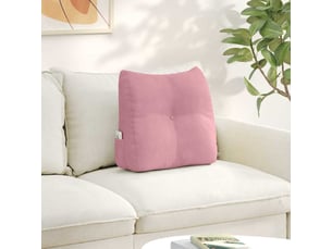 Coussin de dos, coussin de dossier rose 45 x 24 x 50 cm velours cf54980