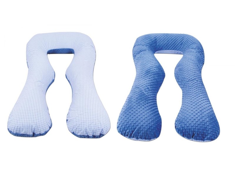  Coussin d'accouchement d'allaitement usages multiples bleu à crreaux  bleu 4220421.4 - Conforama A