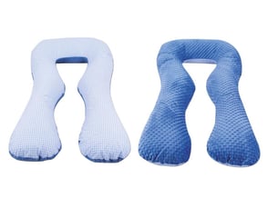 Coussin d'accouchement d'allaitement usages multiples bleu à crreaux – bleu