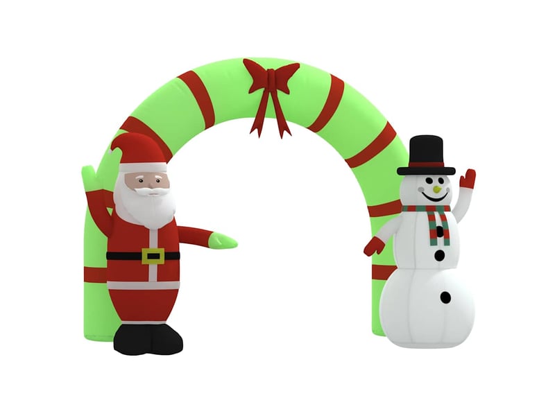  Portail arche gonflable père noël bonhomme de neige led 270 cm  - Conforama D
