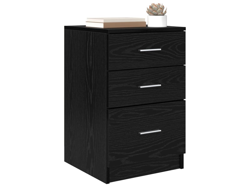  Table de chevet - cabinet de chevet - table de nuit chêne noir 40 x 40 x 63 cm bois d'ingénierie  - Conforama B