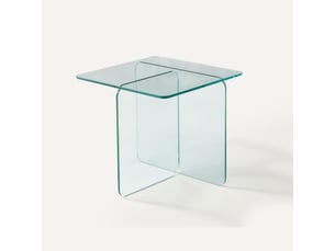 Table basse carré(e) coloris transparent ULQENI  - 45 cmx45 cm
