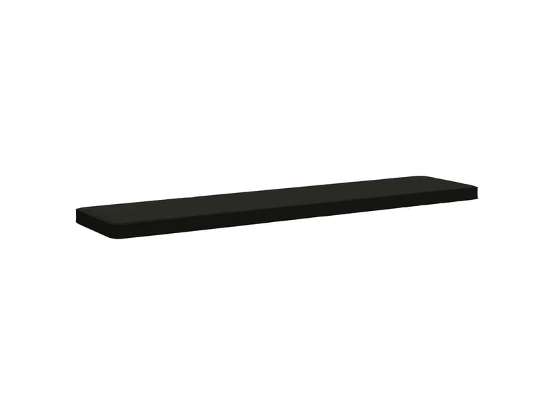  Lot de 2 coussins de banc, coussins d'assise vught 100 % polyester noir cf58041  - Conforama D