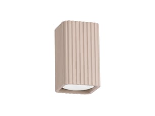 Plafonnier rayo 10 taupe aluminium moderne 10x6x6cm