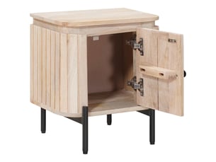 Table de chevet - cabinet de chevet - table de nuit faite main blanc 40 x 30 x 45 cm