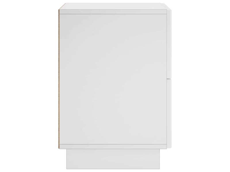  Table de chevet - cabinet de chevet - table de nuit blanc 33,5 x 34,5 x 50 cm bois d'ingénierie  - Conforama D