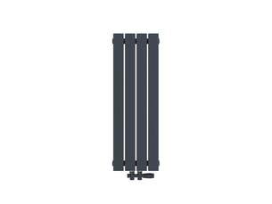 Emke radiateur à eau chaude, radiateur plat seule couche connexion centrale, anthracite 90x30cm, 297w