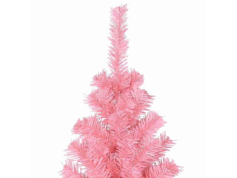  Sapin de noël artificiel, arbre de noël avec support rose 210 cm pvc  - Conforama D