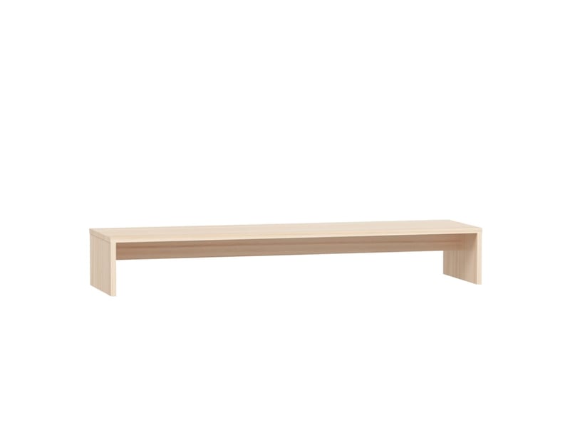  Support de moniteur 100 x 27 x 15 cm bois de pin solide brun 02_0029197  - Conforama A
