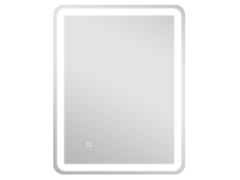  Miroir de salle de bain led 70x90 cm – argent – tactile, antibuée, 3 teintes réglables et mémoire  - Conforama A