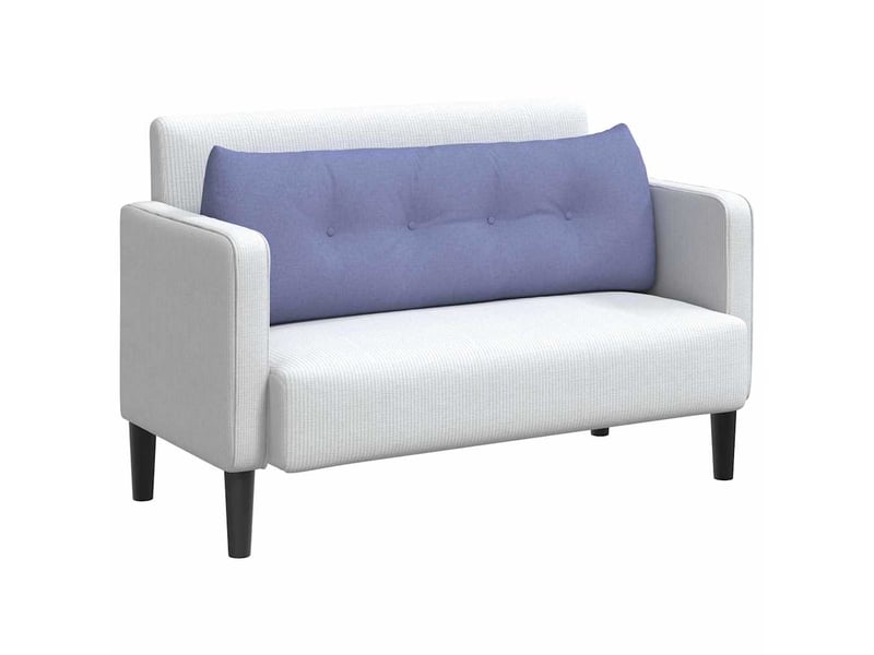  Coussin de dos, coussin de dossier bleu denim 140 x 24 x 50 cm tissu cf54542  - Conforama C