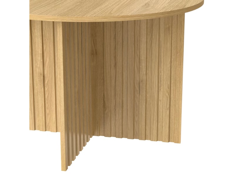  Table basse set de 2, ø 7640 cm, aspect bois mdfpb table basse salon, design gigogne, scandinave, facile d'entretien  - Conforama D