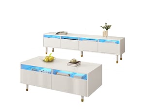 Meuble tv coloris blanc 178 cm