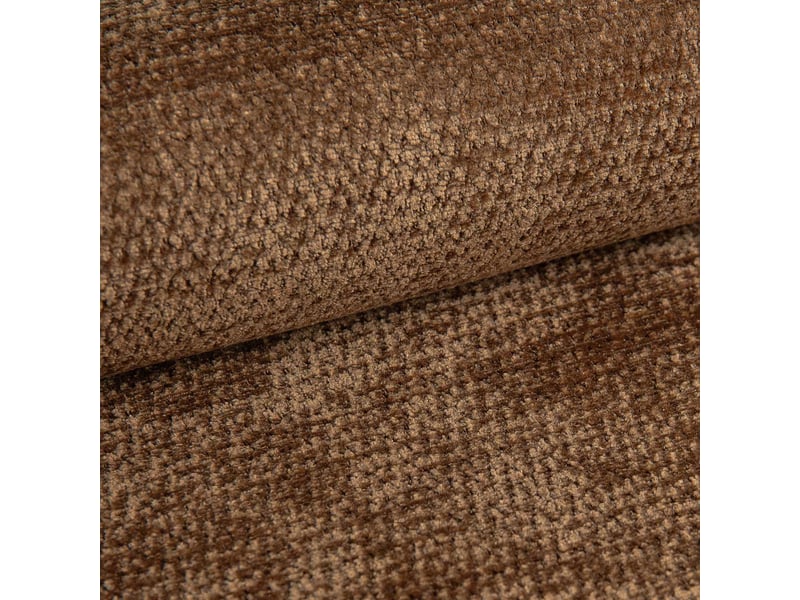  Canapé d'angle aenis, tissu chenille marron clair  - Conforama D