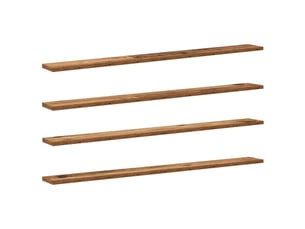 Étagère à livres, étagère de rangement 3 niveaux 4 pc 100 x 10 x 1,5 cm marron shl6317