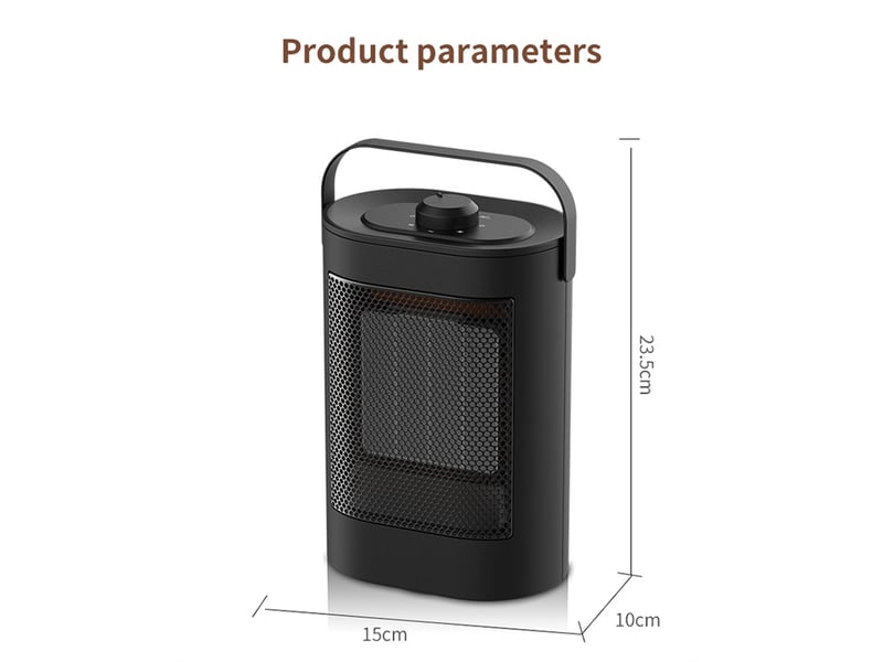  Chauffage électrique basse consommation 1500 w, chauffage rapide en 3 secondes, protection multiple pour la maison et le bureau, noir - réf. Szpb658696jjzj  - Conforama E