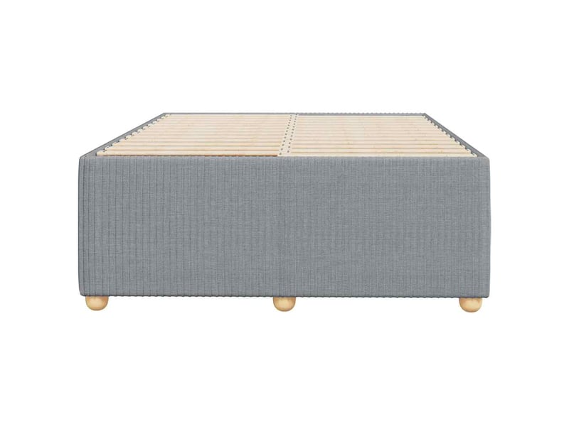  Lit double- lit adulte -  cadre de lit sans matelas gris clair 120x190 cm tissu  - Conforama C