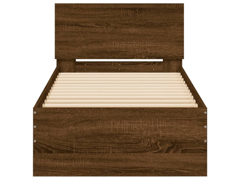  Lit simple- lit adulte -  cadre de lit sans matelas avec tête de lit 90x190 cm  - Conforama D