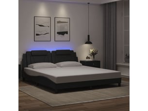 Lit 2 places 180x200 cm    coloris noir