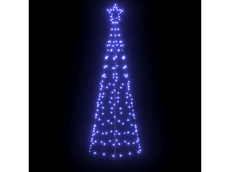  Arbre de noël, sapin de noël led avec piquets au sol bleu 250 cm fer  - Conforama D