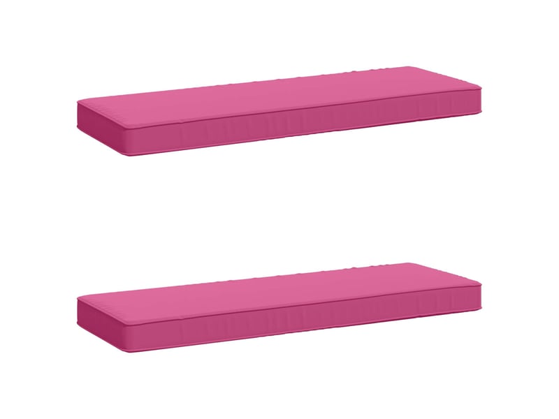 Lot de 2 coussins de banc, coussins d'assise vught 100 % polyester rose cf58513 - Conforama A