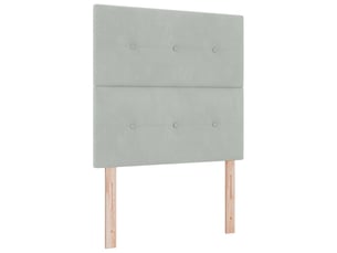 Tete de lit A poser largeur 80 cm <strong></strong> <strong></strong> argenté