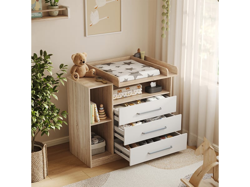  Vicco commode à langer, sonomablanc, 110x93cm  - Conforama E