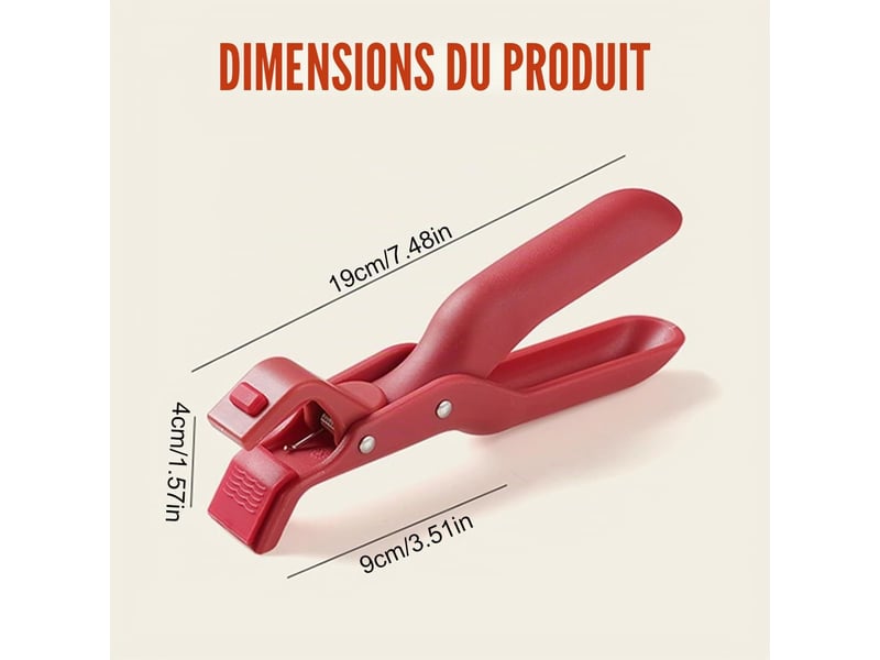  2 pcs pince de cuisine en silicone multi-usages,clip anti-brûlure pince à viande pince à pâtes clip anti brûlure en silicone antidérapant lsolation th ERFDS-GXD00904-GXD - Conforama B