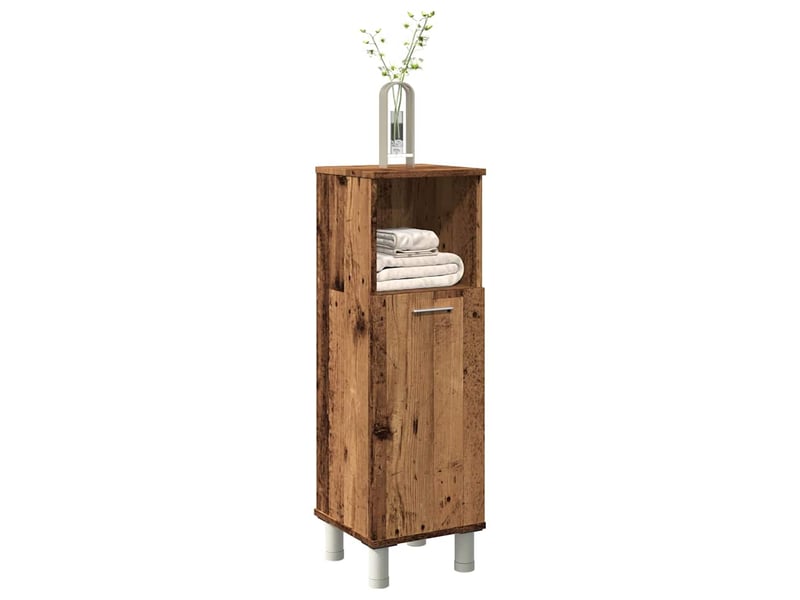  Armoire de salle de bain, meuble de rangement vieux bois 30x30x95 cm bois ingénierie  - Conforama B