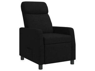 Fauteuil relax manuel VIDAXL  Tissu noir