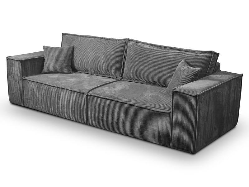  Canapé convertible mille gris anthracite  - Conforama A