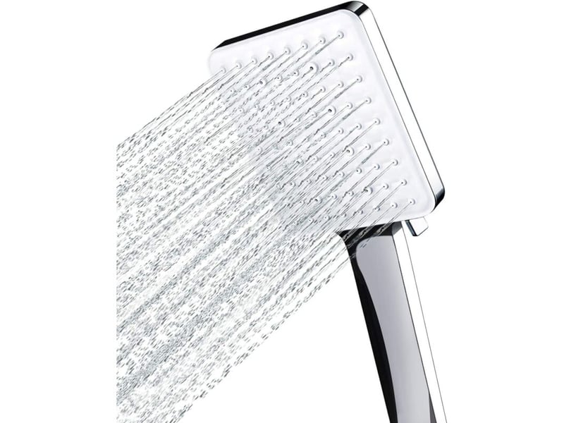  Pommeau de douche, grande pommeau douche carrée avec commande, pommeau de douche haute pression avec 6 modes de douche  - Conforama A