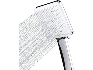 Pommeau de douche, grande pommeau douche carrée avec commande, pommeau de douche haute pression avec 6 modes de douche