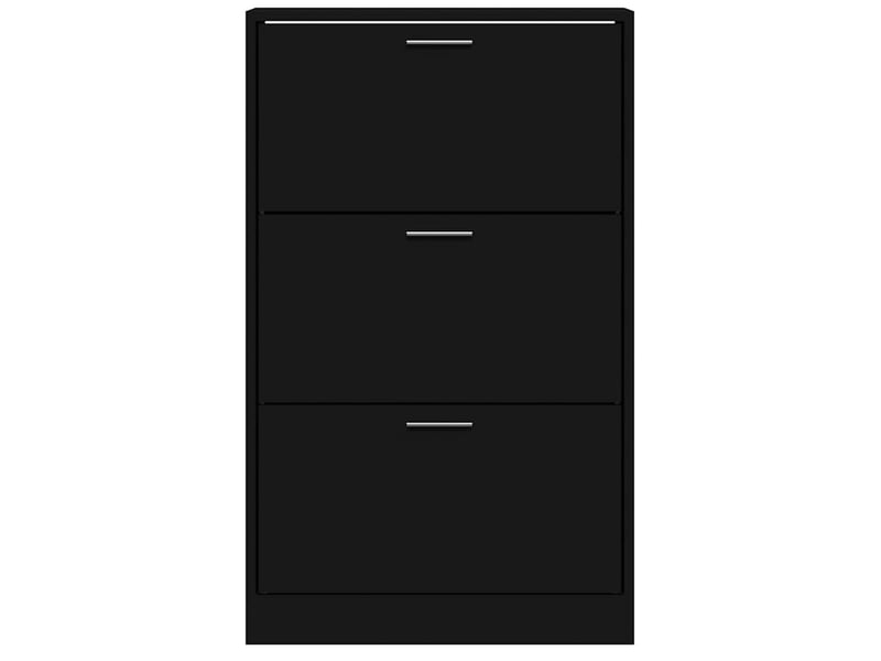  Meuble à chaussure, armoire à chaussures noir 63x24x103 cm bois d'ingénierie  - Conforama D