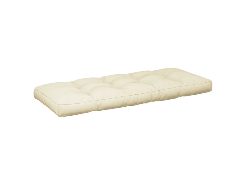  Lot de 2 coussins de palette, coussins de canapé crème tissu cf59524  - Conforama D
