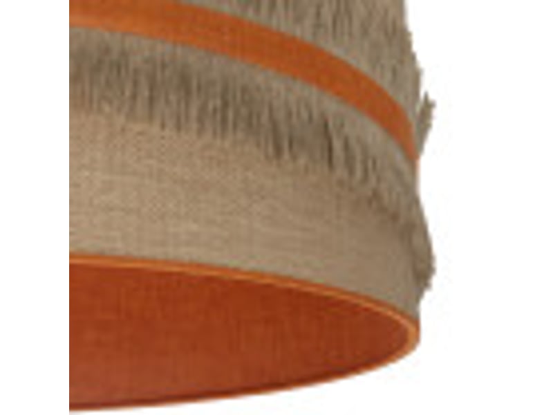  Fabrilamp natalia lampadaire textile sac naturel et orange, 1 x e27, h 164 cm, ø 40 cm 188541004 - Conforama D