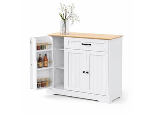 Buffet 3 porte(s) 1 tiroir(s) - 107 cm coloris bicolore