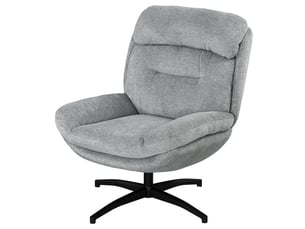 Fauteuil fixe pivotant  <strong>PANGIVO</strong> <strong></strong> Tissu gris