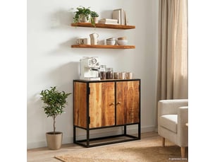 Meuble tv coloris marron 110 cm <strong></strong>  <strong></strong>