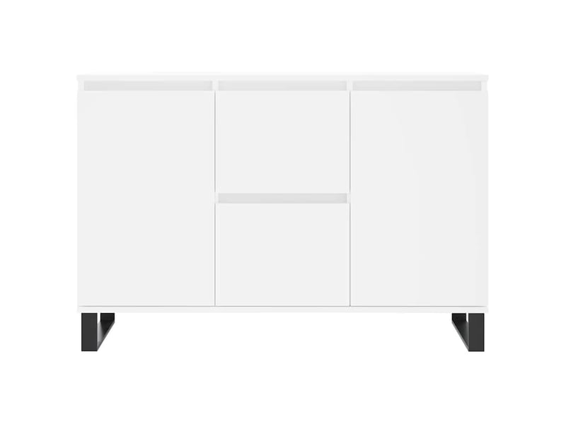  Buffet - bahut - meuble de rangement blanc 101,5x35x70 cm bois d'ingénierie  - Conforama E