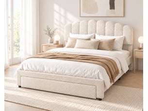 Lit 2 places 140x200 cm <strong>YYXLDYNB</strong>  <strong></strong> coloris beige