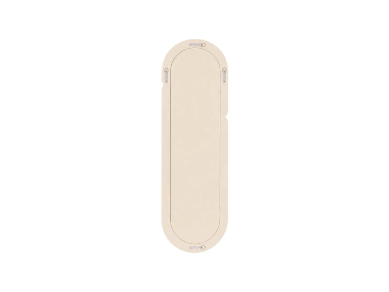  Miroir ovale finition glossy 160cm écru - ada  - Conforama B