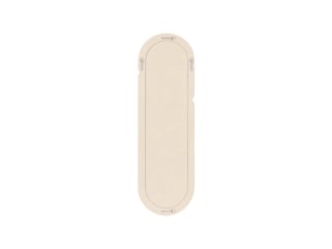 Miroir ovale à fixer coloris beige - 160 cm x 50 cm