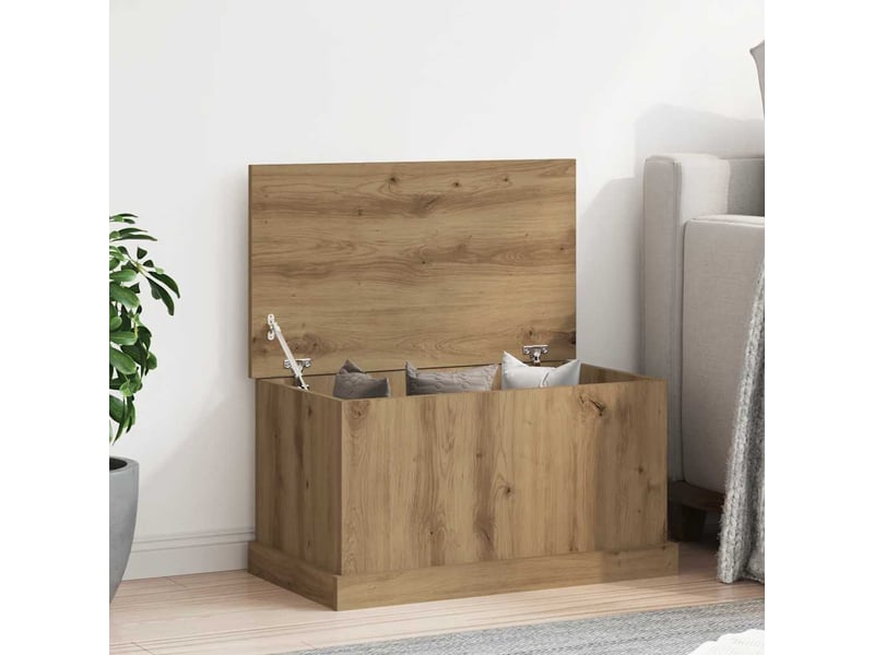  Boîtes de rangement chêne artisanal 70x40x38 cm bois ingénierie  - Conforama C