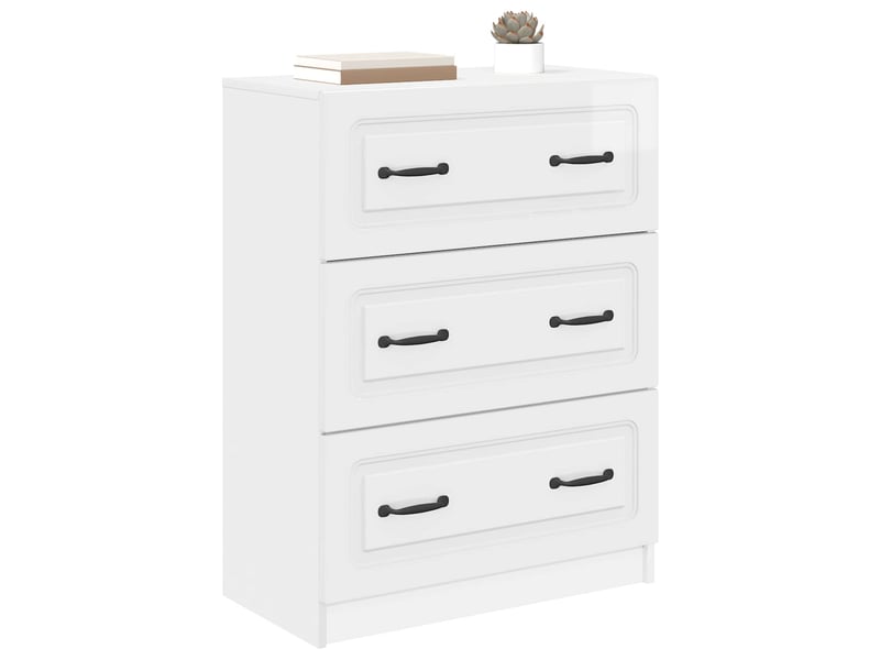  Armoire de rangement bureau, armoire à tiroirs 66 x 34,5 x 87 cm bois d'ingénierie shl44  - Conforama C