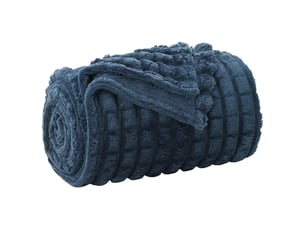 Couverture jetée de canapé bleu marine 270x240 cm 1.66 kg toison