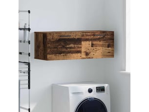 Meuble mural, rangement salon 100 x 36.5 x 35 cm bois d'ingénierie bois ancien shl3332