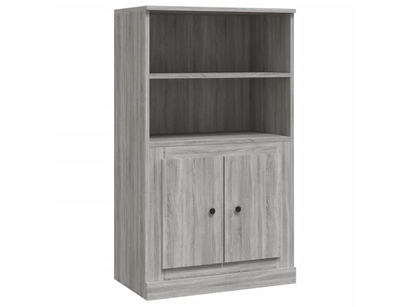  Buffet haut - bahut - meuble de rangement sonoma gris 60x35,5x103,5 cm bois d'ingénierie  - Conforama A