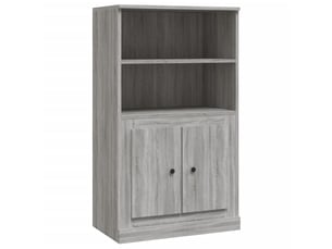Buffet haut - bahut - meuble de rangement sonoma gris 60x35,5x103,5 cm bois d'ingénierie